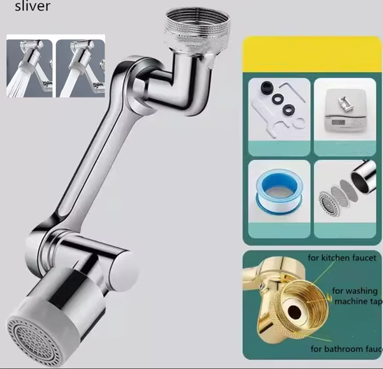 Kitchen Appliances Bundle - 1080° Swivel Faucet Extender, 2-Mode Universal