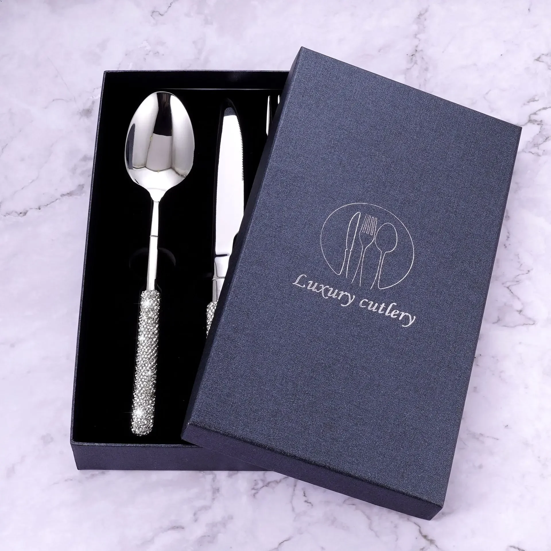 Spoon Fork Knife Set with Blin - đánh giá và giá Kitchen Appliances Luxury