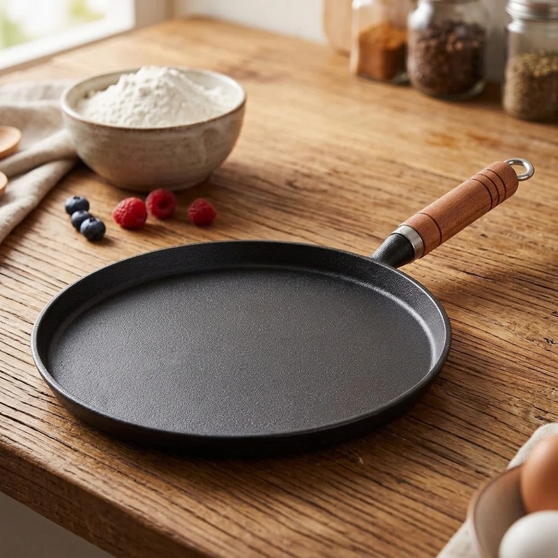 20/23/26cm Cast Iron Frying Pa - đánh giá và giá Crepe Maker Non Stick
