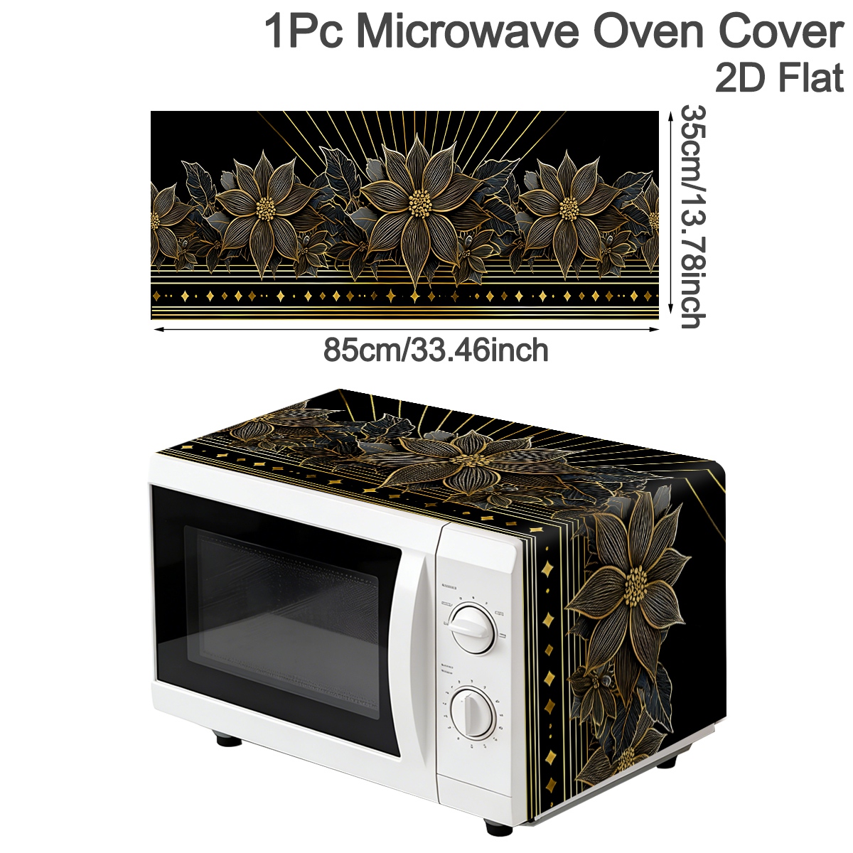 Luxury Black Gold Floral Micro - đánh giá và giá Kitchen Appliances Luxury