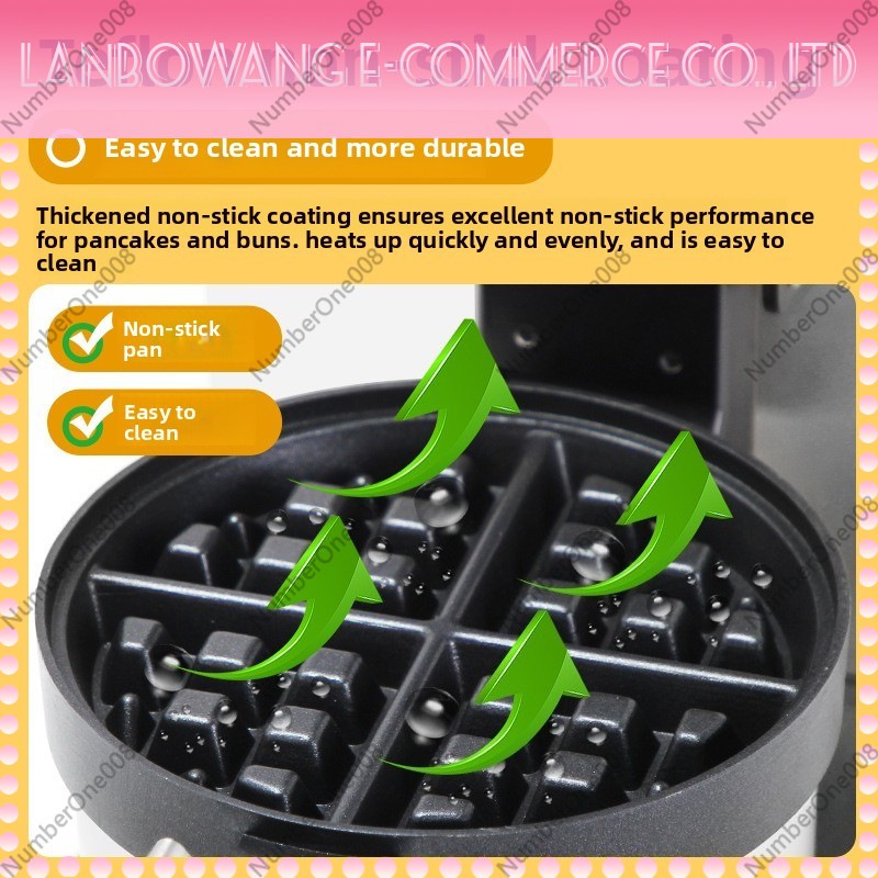 Rotating Waffle Maker Griddle  - đánh giá và giá Crepe Maker Non Stick