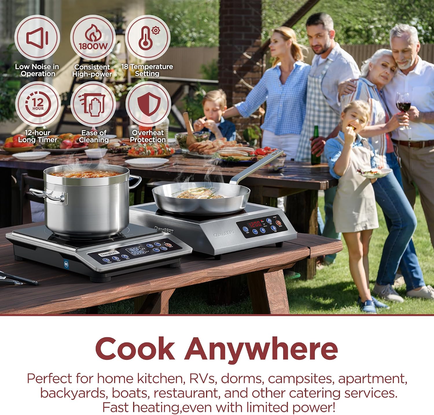 Portable Induction Cooktop Enh - đánh giá và giá Induction Cooktop Portable